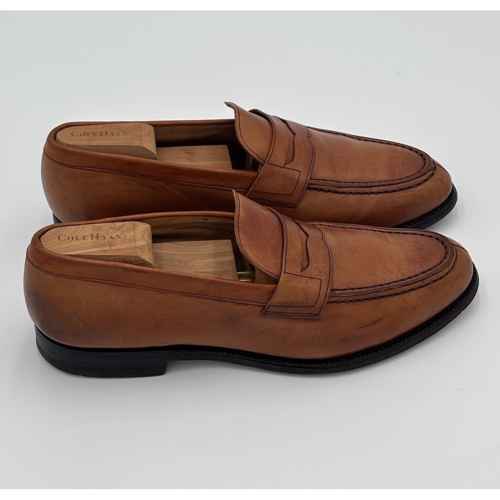 Vintage Church's Custom Grade Penny Loafers Last 7 US 10 Brown Leather England